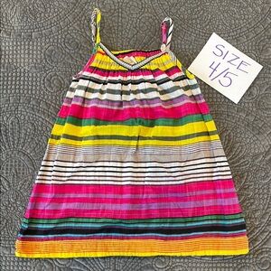 Colorful Striped Kids Dress